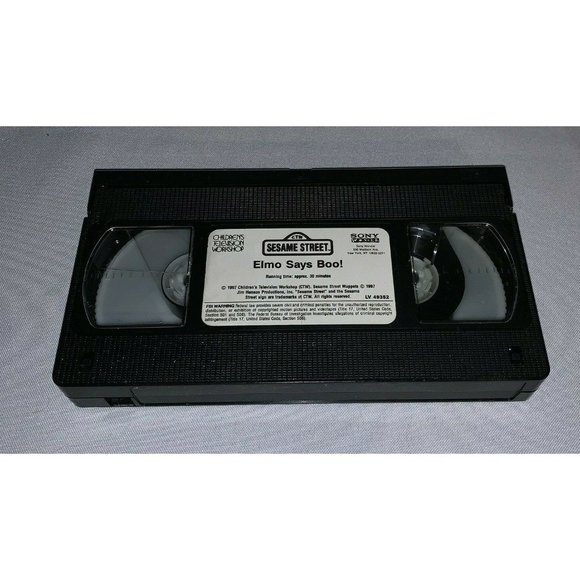 Sesame Street Elmo' Says Boo VHS Video Tape 1997 - Picture 1 of 2